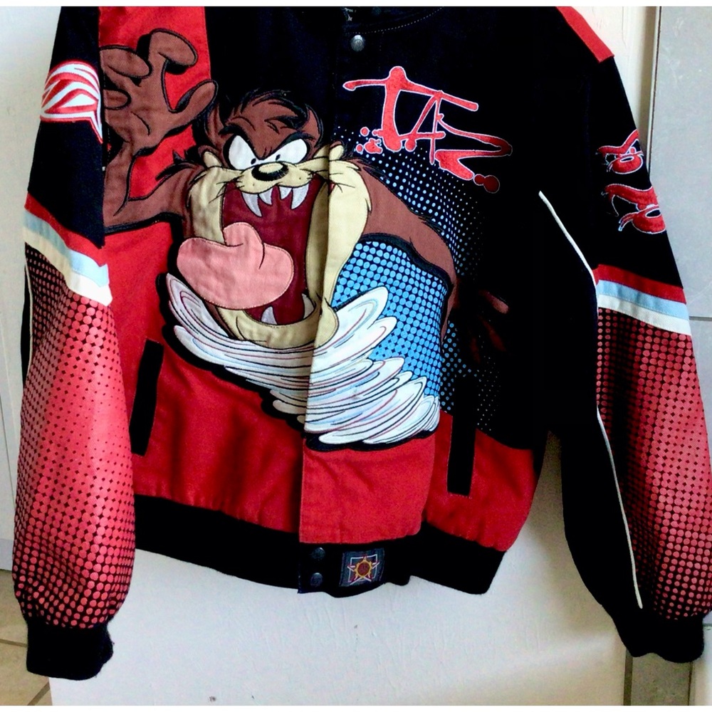Motor Bike Jacket -Looney Tunes Tasmanian Devil Jacket Size 2 XL BOYS (13/14)